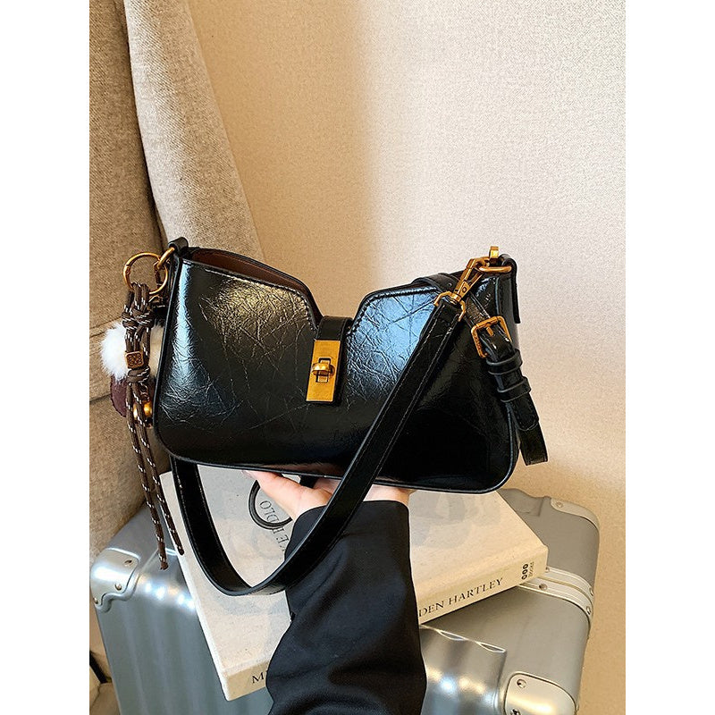 Women' High-End MatteHandbag - Minimalist Crossbody & Shoulder Bag with Buckle Closure, Multi-Color Suitable for, Travel, Everyday Use,Purse