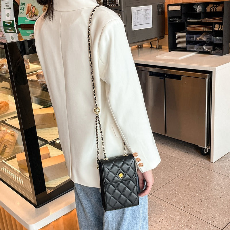 2026 New Leather Mini Phone Bag for Women, Multifunctional Chain Crossbody Bag, Versatile And Unique for Commuting