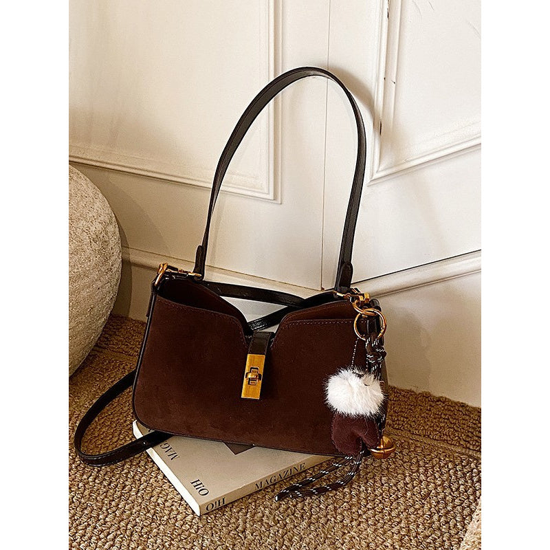 Women' High-End MatteHandbag - Minimalist Crossbody & Shoulder Bag with Buckle Closure, Multi-Color Suitable for, Travel, Everyday Use,Purse