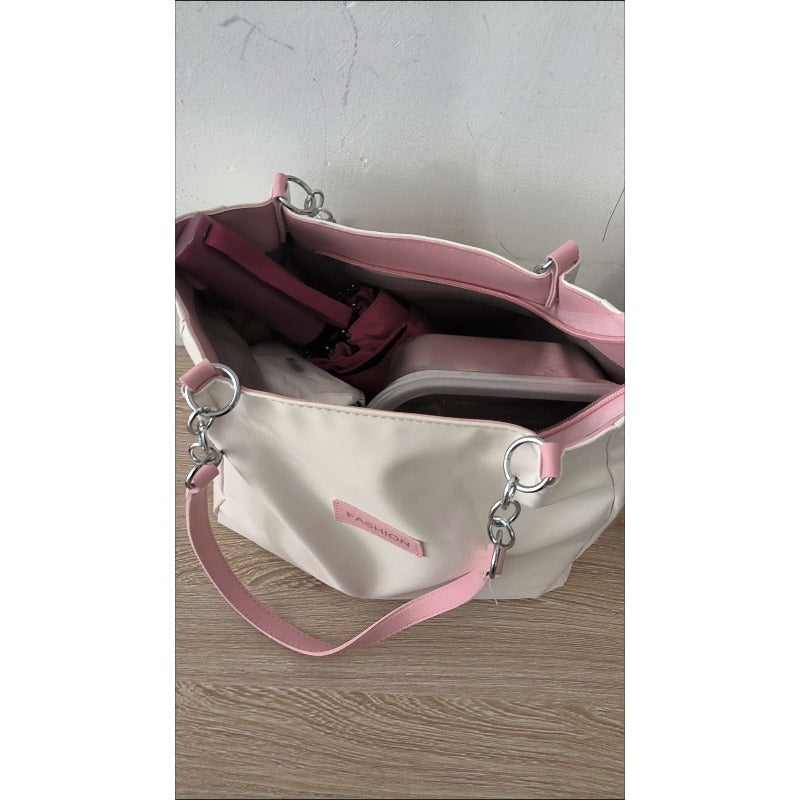Women's Large Capacity \u002F Tote Bag with Adjustable Underarm & Wide Strap - Multi-Color Handbag Suitable for Commuter Travel, Zipper Closure Carry Bag, Adjustable Shoulder Strap for,, Daily Use (\u002F)