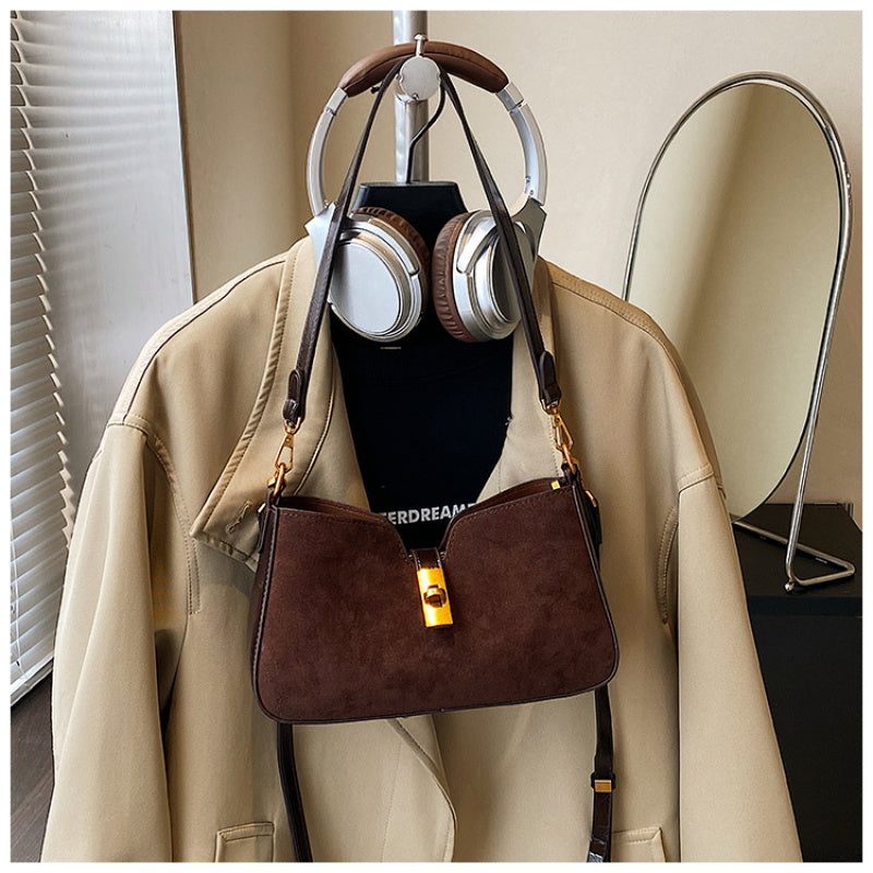 Women' High-End MatteHandbag - Minimalist Crossbody & Shoulder Bag with Buckle Closure, Multi-Color Suitable for, Travel, Everyday Use,Purse