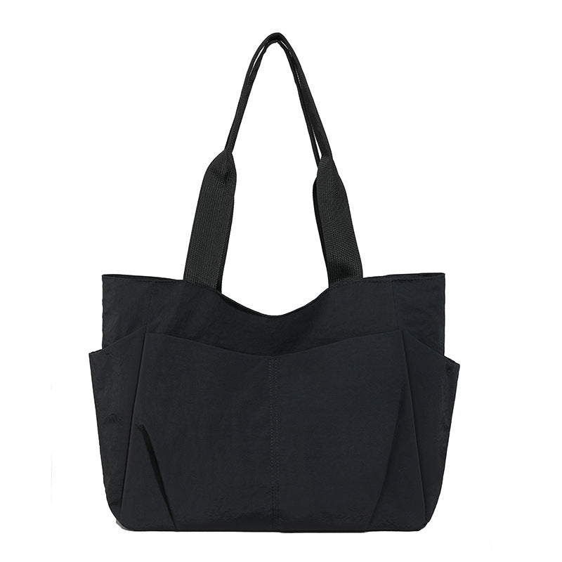 Minimalist Multi-Functional Large-Capacity Shoulder Bag, Women'S Lightweight Nylon Tote Bag, Suitable for Work, Commuting, And Travel Casual Tote Bag, Spacious Everyday Wallet with Side Pockets, Durable Shopping Bag
