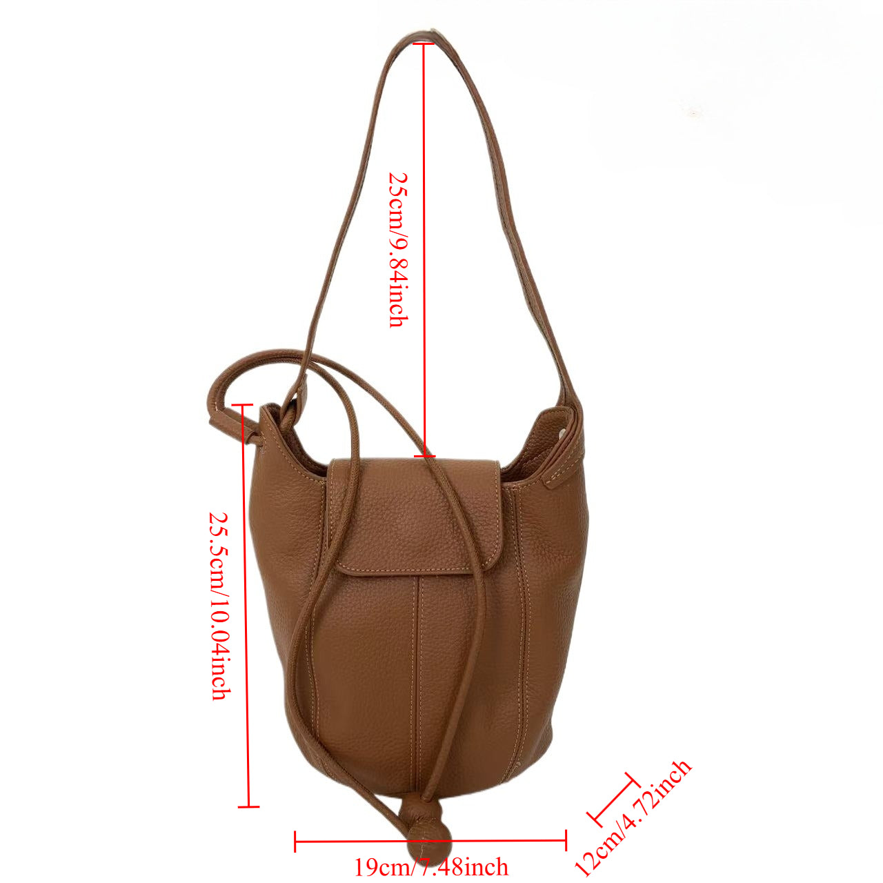 Genuine Leather Crossbody Bag for Women - Stylish Minimalist Handbag Featuring Zipper Closure, Gold-Toned Accents & Removable Strap, Compact Daily Purse for Work And Travel, \u002FBrown\u002F, Crossbody Bag