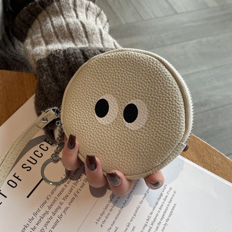 A Charming Cartoon Women'S Wallet Made from Genuine Leather, Featuring a Mini Coin Purse with a Unique Design Crafted from Top-Grade Cowhide, Perfect for Storing Items And Ideal As a Gift for Friends And Family During Holidays
