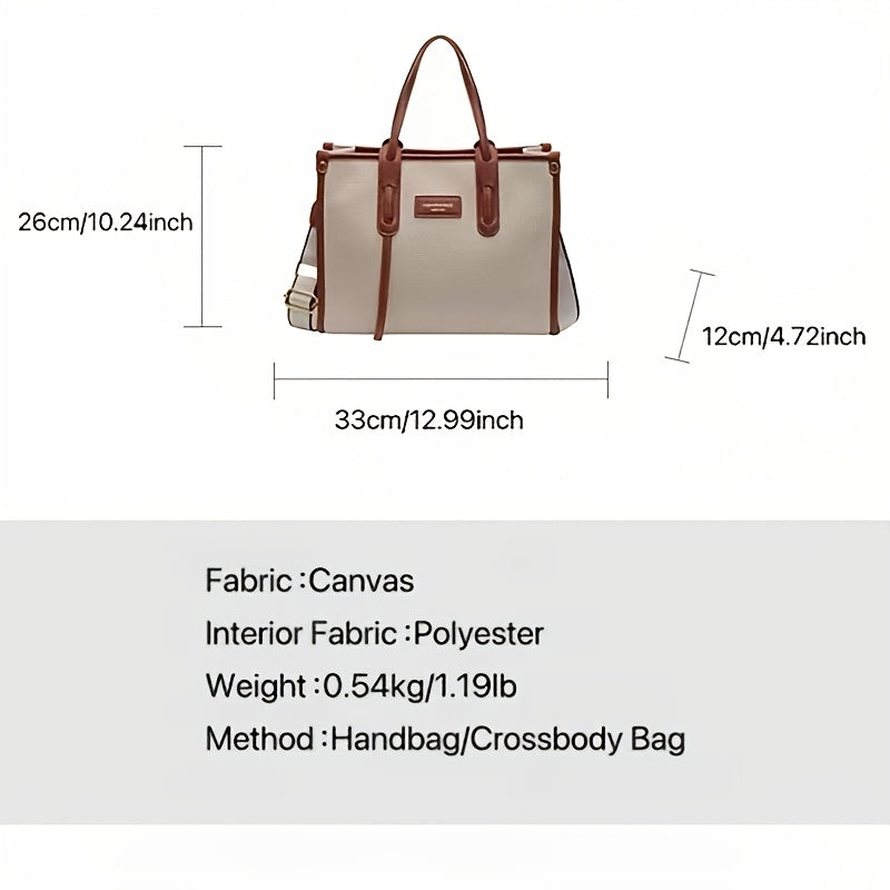 Vintage Tote Bag Vintage Aesthetic Tote Bag - Stylish for Commuting & Short Trips - with Accents