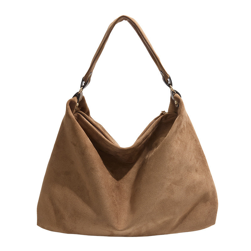 Cross-Border Tote Bag with a Minimalist Korean Style, a Unique Matte Underarm Bag for Women, Perfect for Autumn And Winter, Trendy for Commuting And Versatile As a Shoulder Bag
