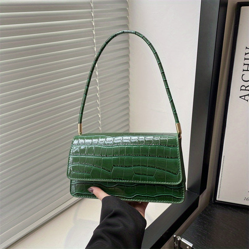 Trendy Summer Small Square Bag in Stone Pattern with Candy Colors, Fashionable for Hand Carrying, Shoulder, And Crossbody Use
