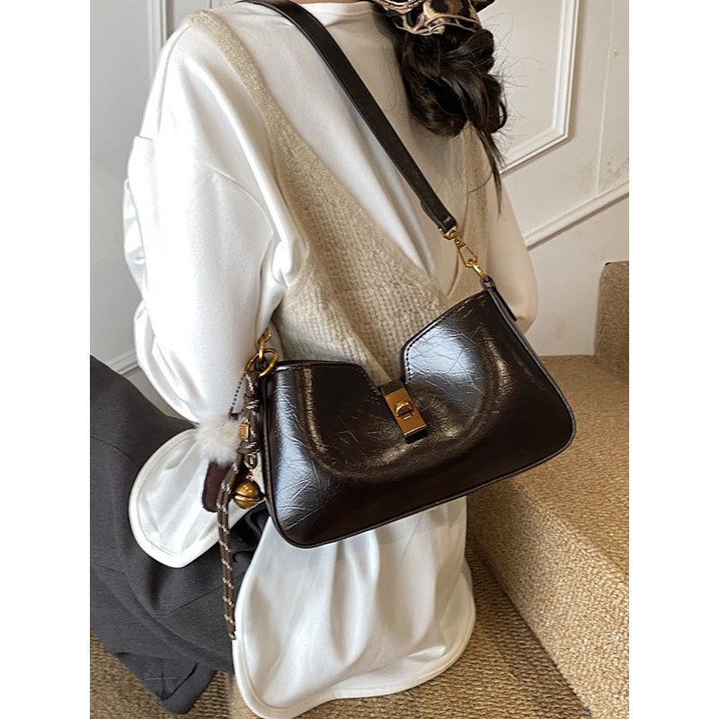 Women' High-End MatteHandbag - Minimalist Crossbody & Shoulder Bag with Buckle Closure, Multi-Color Suitable for, Travel, Everyday Use,Purse