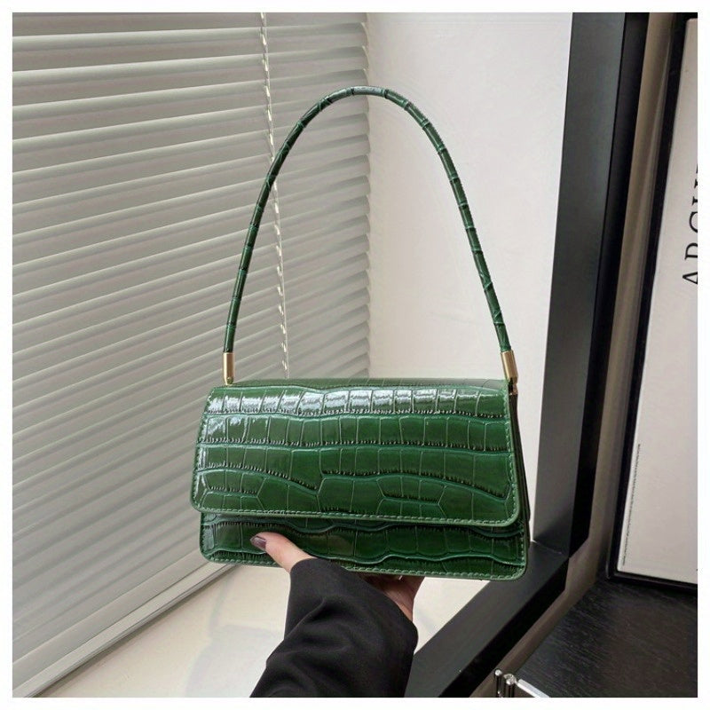 Trendy Summer Small Square Bag in Stone Pattern with Candy Colors, Fashionable for Hand Carrying, Shoulder, And Crossbody Use