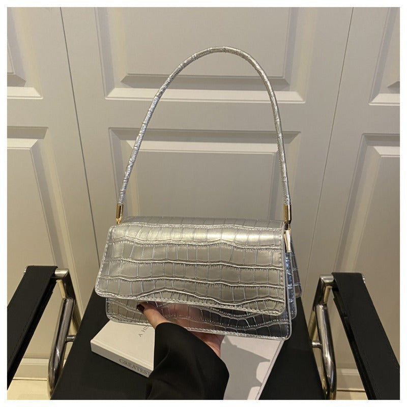 Trendy Summer Small Square Bag in Stone Pattern with Candy Colors, Fashionable for Hand Carrying, Shoulder, And Crossbody Use