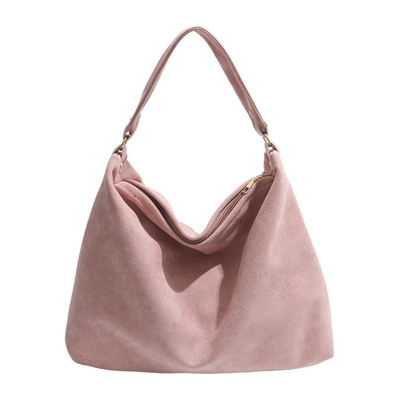 Cross-Border Tote Bag with a Minimalist Korean Style, a Unique Matte Underarm Bag for Women, Perfect for Autumn And Winter, Trendy for Commuting And Versatile As a Shoulder Bag