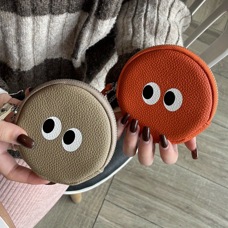 A Charming Cartoon Women'S Wallet Made from Genuine Leather, Featuring a Mini Coin Purse with a Unique Design Crafted from Top-Grade Cowhide, Perfect for Storing Items And Ideal As a Gift for Friends And Family During Holidays