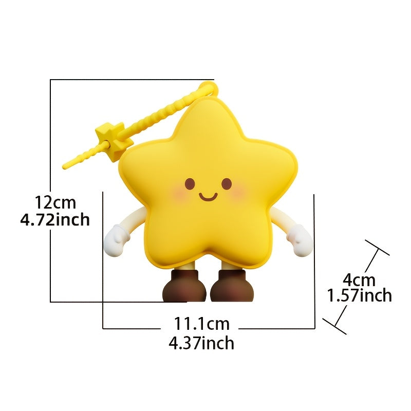 3D Cartoon Soft Silicone Cute Star-Shaped Wallet | Minimalist Style, Hand Wash Care