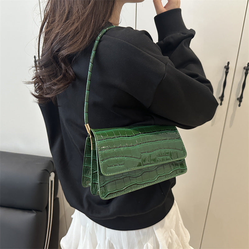 Trendy Summer Small Square Bag in Stone Pattern with Candy Colors, Fashionable for Hand Carrying, Shoulder, And Crossbody Use