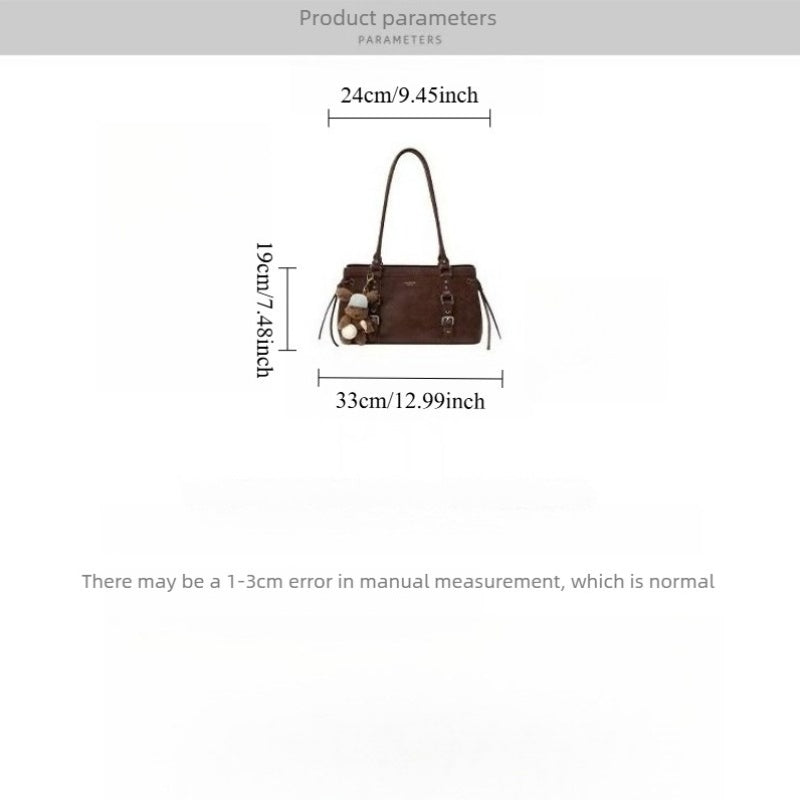 Women'S Versatile Leisure Tote Bag from Vienna for Autumn, Vintage Commuter for Spring And Fall, Spacious Handheld Shoulder Bag