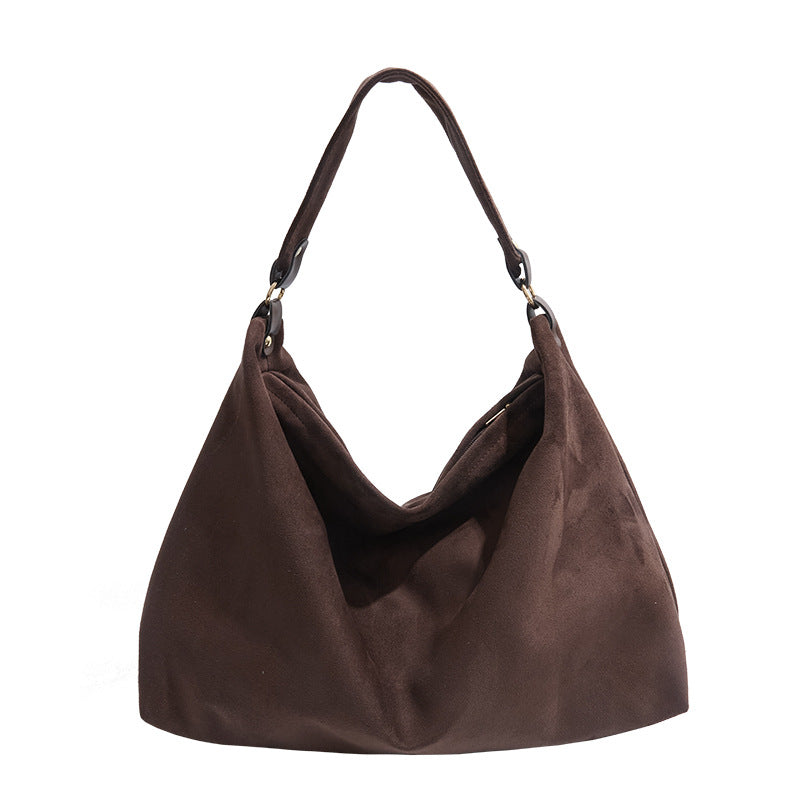 Cross-Border Tote Bag with a Minimalist Korean Style, a Unique Matte Underarm Bag for Women, Perfect for Autumn And Winter, Trendy for Commuting And Versatile As a Shoulder Bag