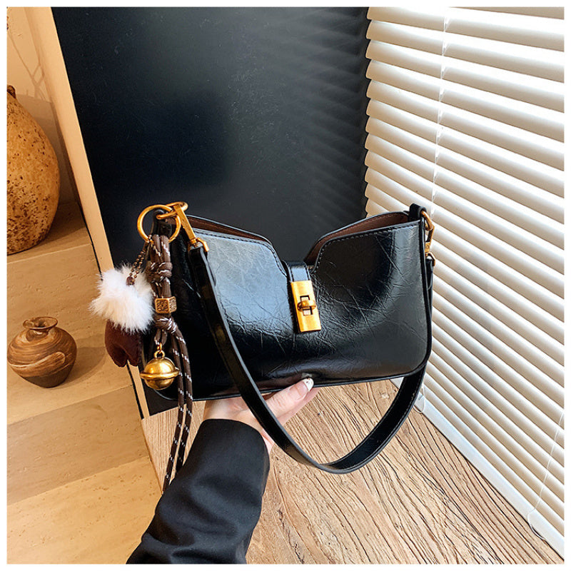 Women' High-End MatteHandbag - Minimalist Crossbody & Shoulder Bag with Buckle Closure, Multi-Color Suitable for, Travel, Everyday Use,Purse