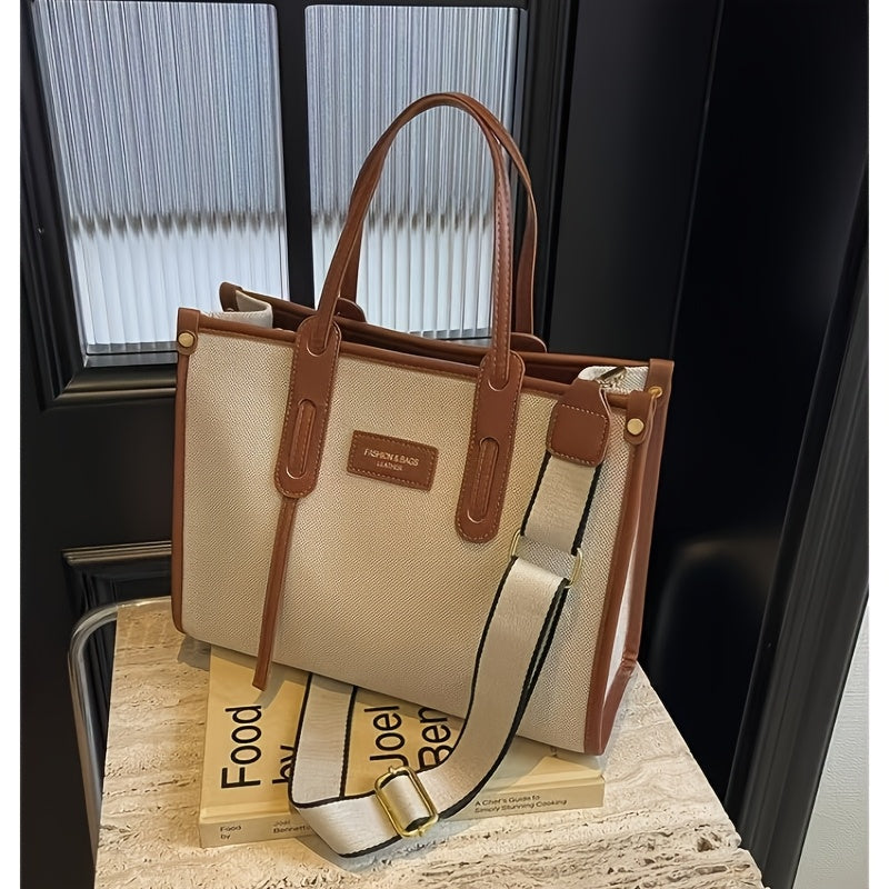 Vintage Tote Bag Vintage Aesthetic Tote Bag - Stylish for Commuting & Short Trips - with Accents