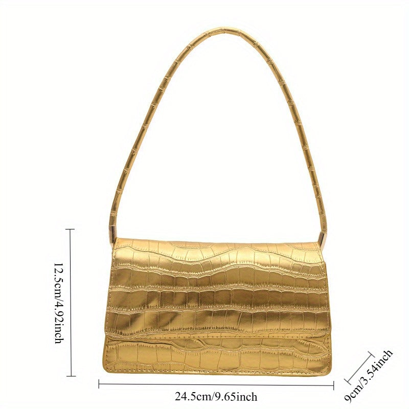 Trendy Summer Small Square Bag in Stone Pattern with Candy Colors, Fashionable for Hand Carrying, Shoulder, And Crossbody Use