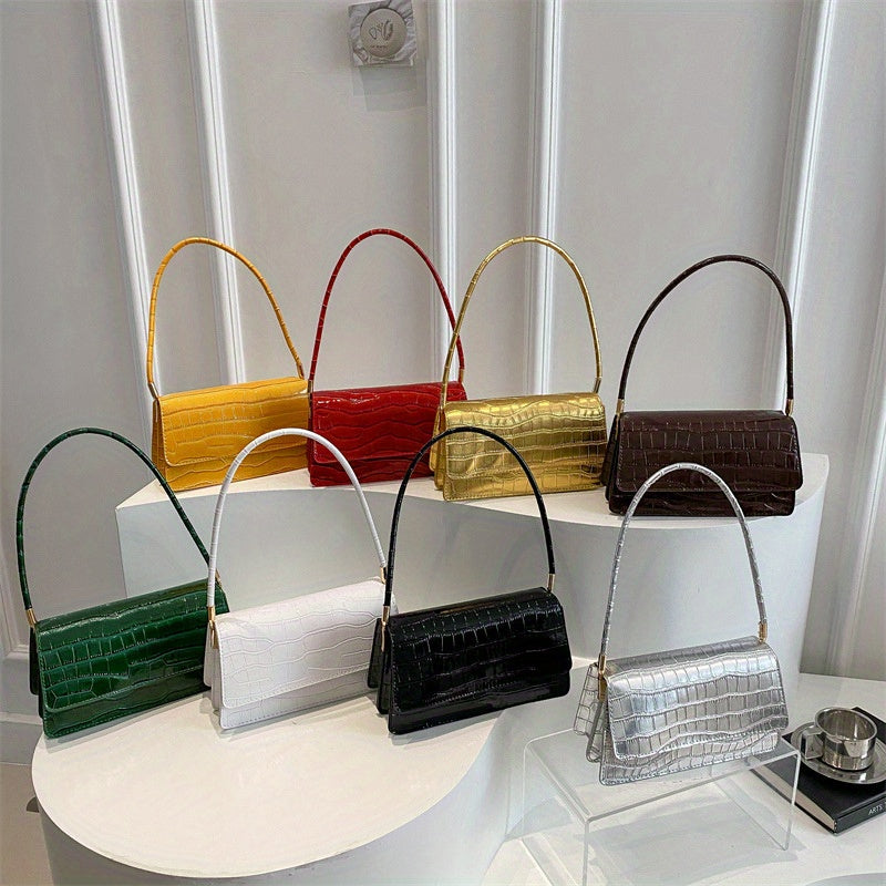 Trendy Summer Small Square Bag in Stone Pattern with Candy Colors, Fashionable for Hand Carrying, Shoulder, And Crossbody Use